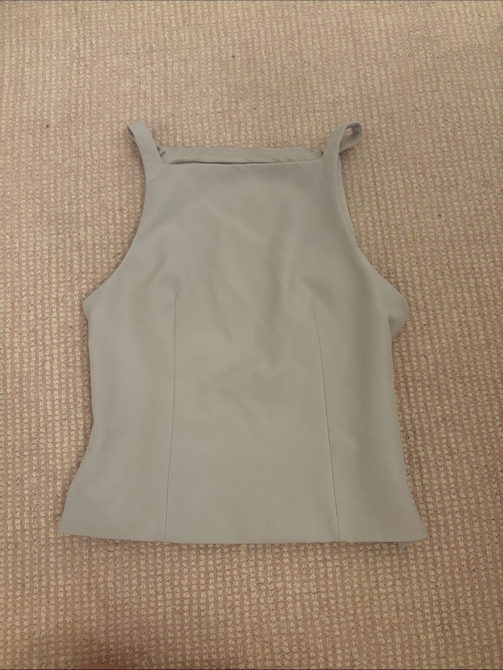 Zara Light Gray Square-Neck Camisole
